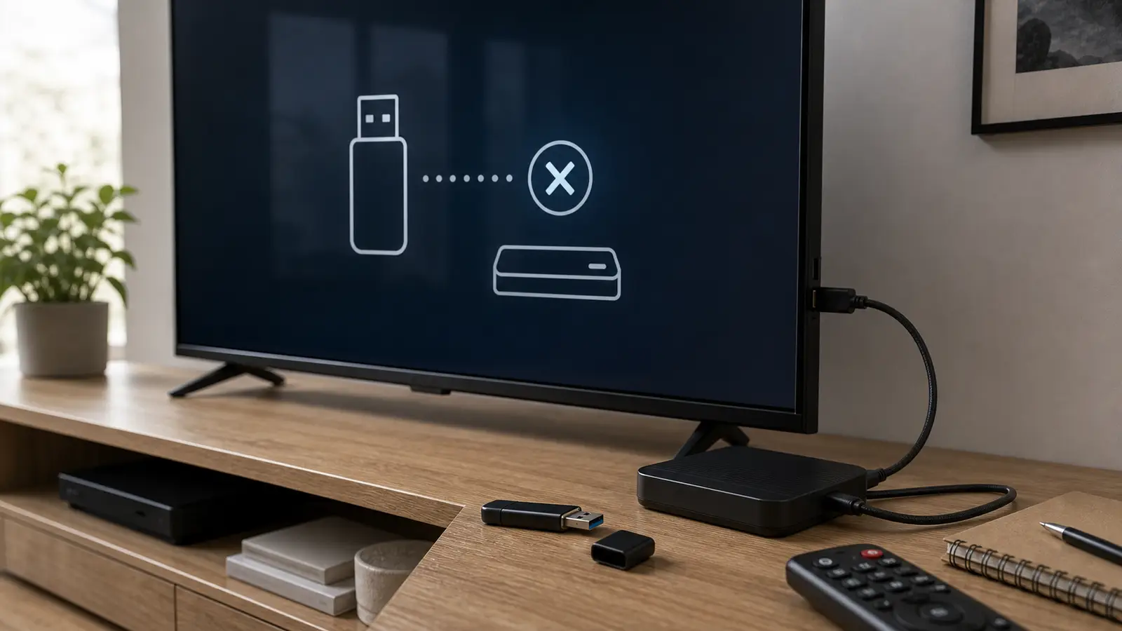 Телевизор Smart TV не видит флешку или жесткий диск